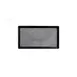 GET B179128-SLVB Tray, 12-5/8"L x 6-7/8"W x 1/2"H, Rectangular Melamine, Black with Silver Decal 1 image