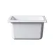 GET B1974-W Food Pan – 1/9 Size, 6-7/8" x 4-1/4" x 3-3/4", White Melamine, BPA‑Free, Scratch‑Resist 1 image