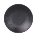 GET B20365-B Elite Global Solutions Black 6 1/4" Dia. x 7/8" H Reusable BPA Free Melamine Plate 1 image