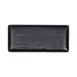GET B20378-B Elite Global Solutions Plate, 11 3/8" x 5 1/8" x 7/8"H, Rectangular, Melamine, Black 1 image