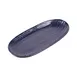 GET B396110-SDB Elite Global Solutions Oval Plate, 11" W x 5-1/4" D x 1" H, Blue, Melamine 1 image