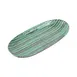 GET B396110-SDG Oval Plate, 11" W x 5-1/4" D x 1" H, Green Stardust, Melamine, Reusable 1 image