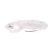 GET B429095-BRM Chip & Dip Plate, 9" x 8" x 1"H, 1-1/2 oz, Melamine, Brown Marble Finish 1 image