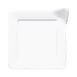 GET B475SQ-W Plate, 4-3/4" x 7/8"H Square, White Melamine, Wide Rim, NSF Certified, Scratch Resistant 1 image