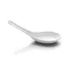 GET B512-W Chinese Soup Spoon, 5-1/2" x 1-3/4" x 2-1/8", White Melamine, Stain-Scratch Resistant 1 image
