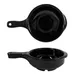 GET B514SB-B Bowl, 12 Oz., 5-1/4" Dia. x 2" H, Round, Black Melamine, Gloss Finish 1 image