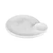 GET B598118-GYM Chip & Dip Plate, 10"W x 9-1/8"D x 1-1/2"H, Melamine, Gray Marble, 2 Compartments 1 image