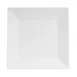 GET B612SQ-W 6" x 3/4" Square Coupe Melamine White BPA‑Free Dishwasher‑Safe NSF Plate 1 image