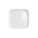 GET B6SQ-W 6" Square Plate, 1/2" High, White Melamine, BPA‑Free, Break‑Chip‑Stain‑Resistant 1 image