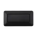 GET B815RC-B Plate, 15"L x 8"W x 1-1/2"H, Rectangular, Wide Rim, Melamine, Black 1 image