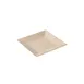 GET BAM-1103 – BambooMel Square Plate, 8"×8", Wide Rim, BPA Free, Break Resistant, Dishwasher, Beige 1 image