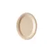 GET BAM-1201 BambooMel Platter, 12" x 9" Oval Beige Melamine, Dishwasher Safe - 1 Dozen 1 image