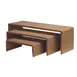 GET BAMRISERR8 Riser Set, Nat Bamboo – 8" x 24" x 8", 8" x 18" x 6" & 8" x 12" x 4" Wood Base - Set 1 image