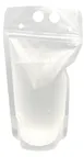 GET BB-003 Clear Cocktails To-Go Drink Pouch, 25 Oz., 6-1/3" Top Dia. X 10-1/4"H, Plastic - 100/Case 1 image