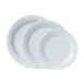 GET BF-060-W Centuria™ Plate, 6-1/4" Dia., Round, Break-Resistant, Melamine, White, 1 Dozen 1 image