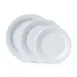 GET BF-090-W Plate 9" Round Med Rim Melamine White Break‑Res Dishwasher‑Safe BPA‑Free NSF - Dozen 1 image