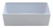 GET BN-C-W Bento Box Insert - 7.5" L x 3.75" W x 2.43" H, White Melamine Milano, 1 Dozen 1 image