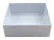 GET BN-F-W Bento Box Insert, 7.5" L x 7.5" W x 2.43" H, White Melamine, Milano - Dozen 1 image