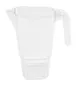 GET BP-33-CL – 33oz Clear SAN Plastic Pitcher, 7" L x 6.63" W x 8" H, Water Pitcher – 1 Dozen 1 image