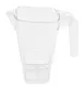 GET BP-64-CL - 64oz Clear SAN Plastic Pitcher, 8" L x 4.5" W x 9.5" H, Service Pitcher, Dozen 1 image