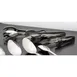 GET BSRIM-08 Salad Tongs, 9" Length, One-Piece, 18/8 Stainless Steel, Mirror, Serving Utensil 1 image