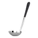 GET BSRIM-53-BK 4 oz. Serving Ladle, 9-1/2" Length, Stainless Steel, Black Cool‑Grip Handle, Mirror 1 image