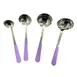 GET BSRIM-56-PR 2‑Oz Ladle, 12‑1/2” Length, Stainless Steel, Purple PVC Cool‑Grip Handle, 1 image