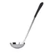GET BSRIM-58-BK 4 oz Serving Ladle – 12-1/2" Length, Stainless Steel Mirror, Black PVC Handle 1 image