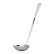 GET BSRIM-58-PR Serving Ladle, 4 oz, 12-1/2" Length, Stainless Steel, Purple PVC Cool-Grip Handle 1 image