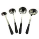 GET BSRIM-59-BK 12-1/2" Ladle, 6-8 oz, Stainless Steel, Mirror, PVC Handle, Dishwasher Safe 1 image