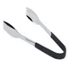 GET BSRIM-70-BK Serving Tongs, 9" Black PVC Cool-Grip Handle, Stainless Steel, Dishwasher Safe 1 image
