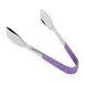 GET BSRIM-70-PR Serving Tongs, 9" Stainless Steel, Purple PVC Cool-Grip Handle, Mirror 1 image