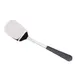 GET BSRIM-80-BK Stainless Steel Spatula, 12-1/2" O.A., 3"x3" Blade, Black PVC Handle, Mirror 1 image