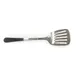 GET BSRIM-81-BK Stainless Slotted Turner, 13-1/2" O.A., 3"x3" Blade, Black PVC Handle, Dishwasher Safe 1 image