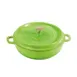 GET CA-005-G/BK Heiss™ Braiser Pan, 3 Qt 10" Green/Black Aluminum, Induction Ready, Lid - Set 1 image