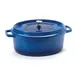GET CA-007-CB/BK/CC Heiss™ Dutch Oven, 6.5‑7 Qt (11"×4½"), Blue/Black, Aluminum Enamel, 500°F Safe 1 image