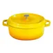 GET CA-009-Y/BK/CC - Dutch Oven, 3-1/2 Qt, 10.25"x7.88"x3.5", Alum., Yellow, 500°F, Dishwasher Safe 1 image