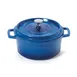 GET CA-011-CB/BK/CC Heiss™ Dutch Oven, 2.5‑Qt, 7‑7/8" Dia, Cast Aluminum Clear‑Coat, Blue/Black 1 image