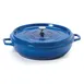 GET CA-015-CB/BK/CC Heiss™ Braiser Pan 7.5 Qt 14" Dia x 3‑3/16" H Cobalt Blue Aluminum Finish - Set 1 image