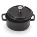 GET CA-102-BK/BK/CC Induction Pot, 8 oz. (10 oz. Rim), 4-1/4" Dia x 1-3/4" H, Black Cast Aluminum 1 image