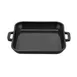 GET CA-104-BK/BK/CC Heiss Mini Induction Grill Pan, 6"x6" Square, 10oz, Cast Aluminum, Enamel, Black 1 image