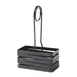 GET CAD-42-MG Cyclone Salt/Pepper Caddy, 4" x 2" x 6-1/2", Metal Wire, Gray, Single Compartment 1 image