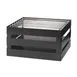 GET CH-HALF-MG Curator Chafer Crate Frame - 14-1/2" x 11-3/4" x 8" Steel Grill/Riser Butane Burner 1 image