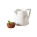 GET CM-302-PC-W Creamer Pitcher, 6 Oz., Break-Resistant, Dishwasher Safe, Polycarbonate, White 1 image