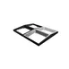GET COD01FT Bugambilia Double Collar Inset, 20.95" x 13.07" Cast Aluminum, Green, Fits 2 Half Pans 1 image