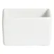 GET COMP01-MOD-WW Bugambilia Salad Bar Bowl, 25.4 Oz., 5"L x 5"W x 3"H, Cast Aluminum White, MOD 1 image