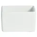 GET COMP07-MOD-WW Bugambilia Salad Bar Bowl, 1.9 Qt, 5" x 5" x 6", Square Alum, White MOD Finish 1 image