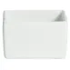 GET COMP18-MOD-WW Bugambilia Salad Bar Bowl, 7.9 Qt, 10" x 10" x 6" Aluminum, White MOD Finish 1 image