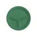 GET CP-10-FG Plate, 10" Diameter, 3-Compartment Melamine, Rainforest Green, Dishwasher Safe - 1 Dozen 1 image