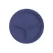GET CP-10-PB - 10-1/4" Round Melamine Plate, 3-Compartment, Peacock Blue, BPA‑Free - 1 Dozen 1 image